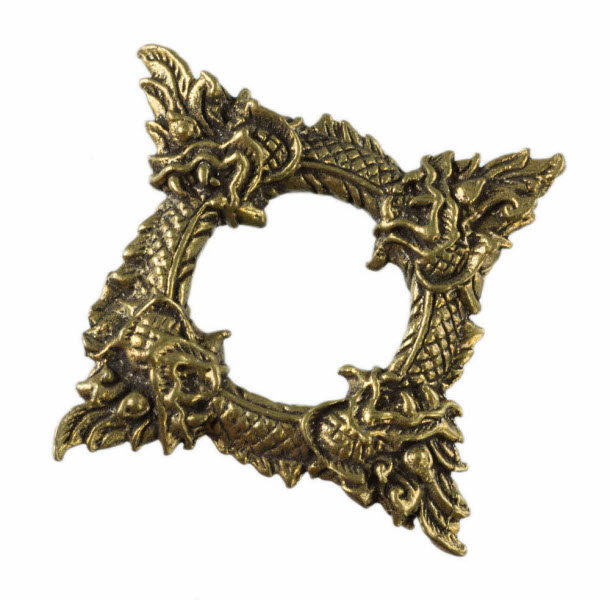 Collier Pendentif Serpent Ouroboros Talisman Bronze - Chaîne Cuir 51cm, Neuf Avec étiquette
