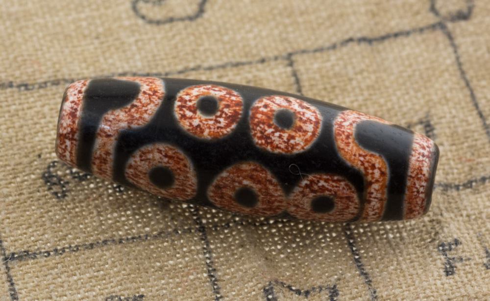 Collier Pendentif Vintage En Agate œil Tibétain De L'Himalaya - Fait Main, Longueur 18 Pouces