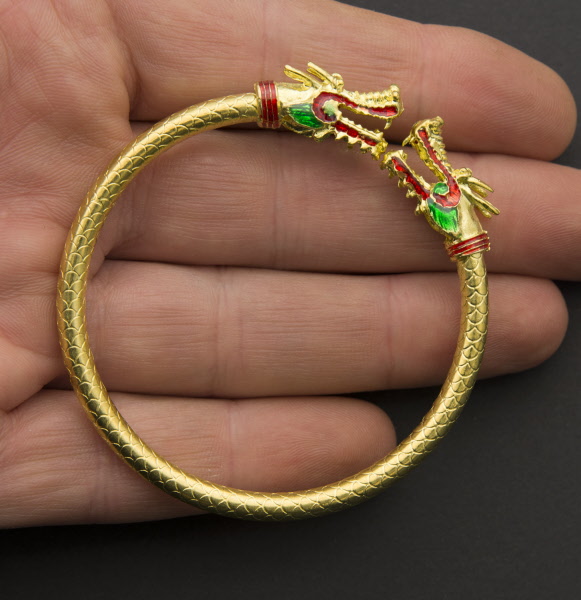 Bracelet Plaqué Or Jaune Motif Thaïlande - Neuf Avec étiquettes - Idée Cadeau Originale